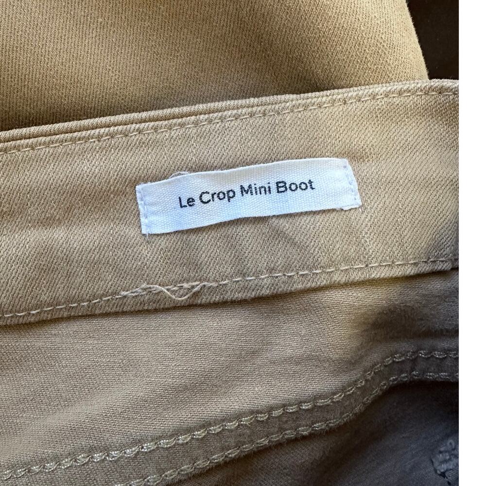 FRAME Le Crop Mini Boot Jeans 28 Toasted Almond Tan High Rise Flare - Picture 7 of 10
